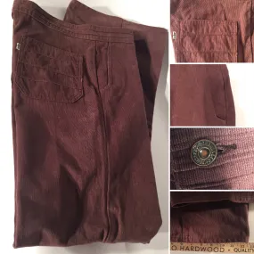 1970s Men's Vintage Rust Colored Levi's Corduroy Flare Pants 34" x 34"