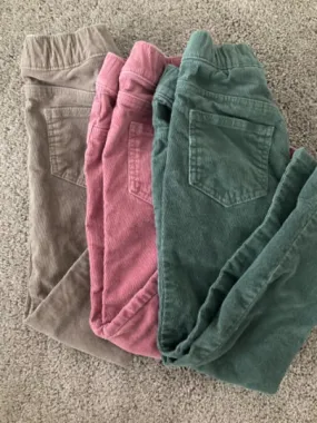 3 Pairs of Corduroy “Jeggings” - 3T-4T, Kids 3T