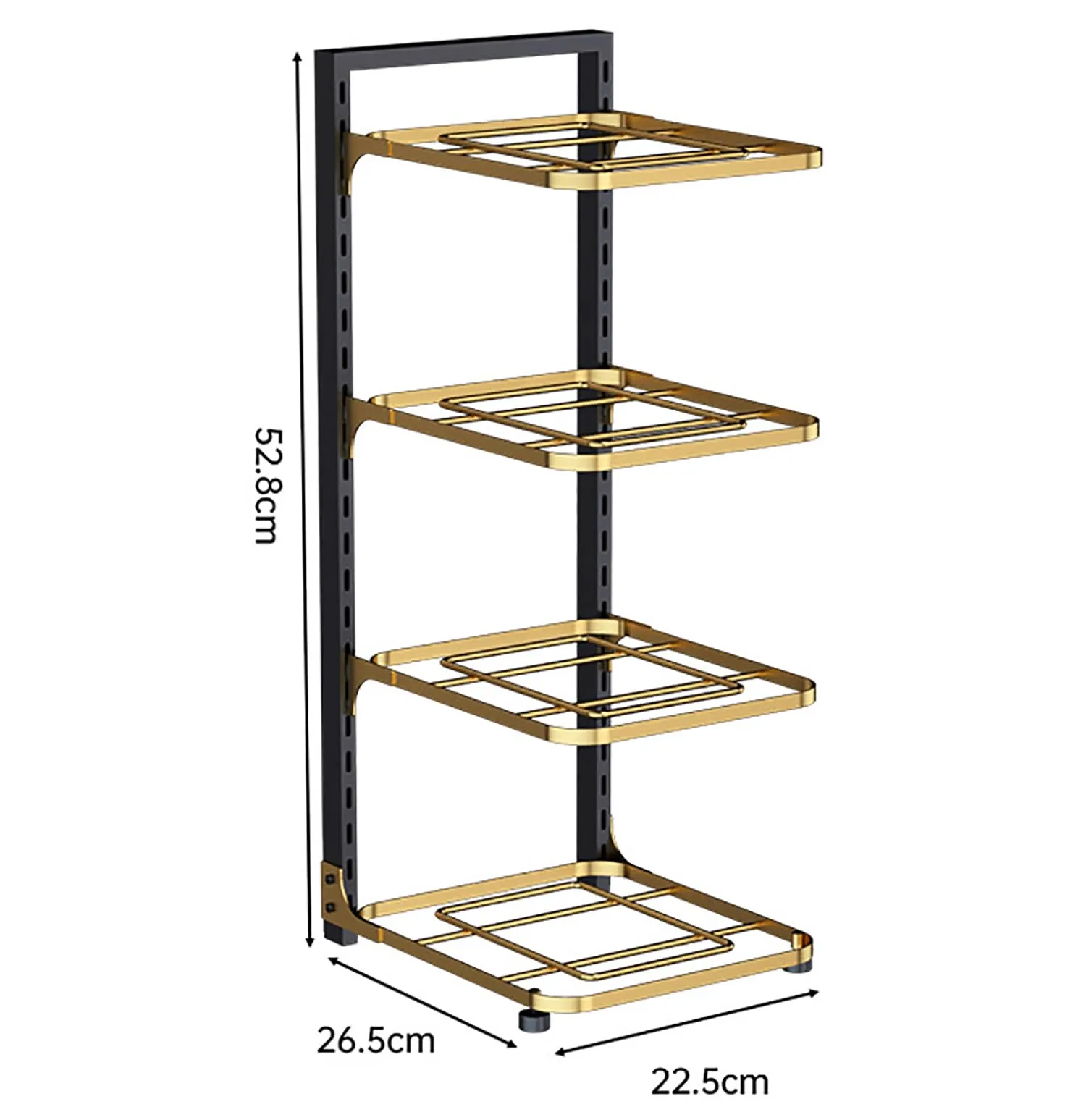 4 Layer Pots and Pans Organizer for Cabinet Organizer