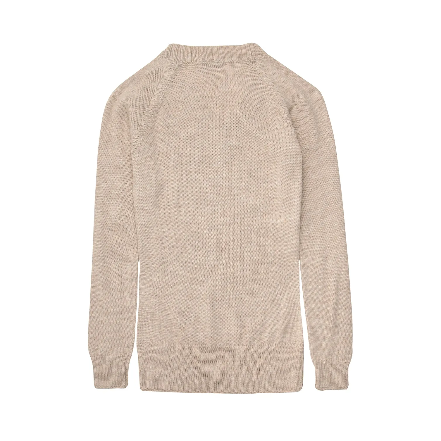 Alpaca Wool Blend V-neck Knit