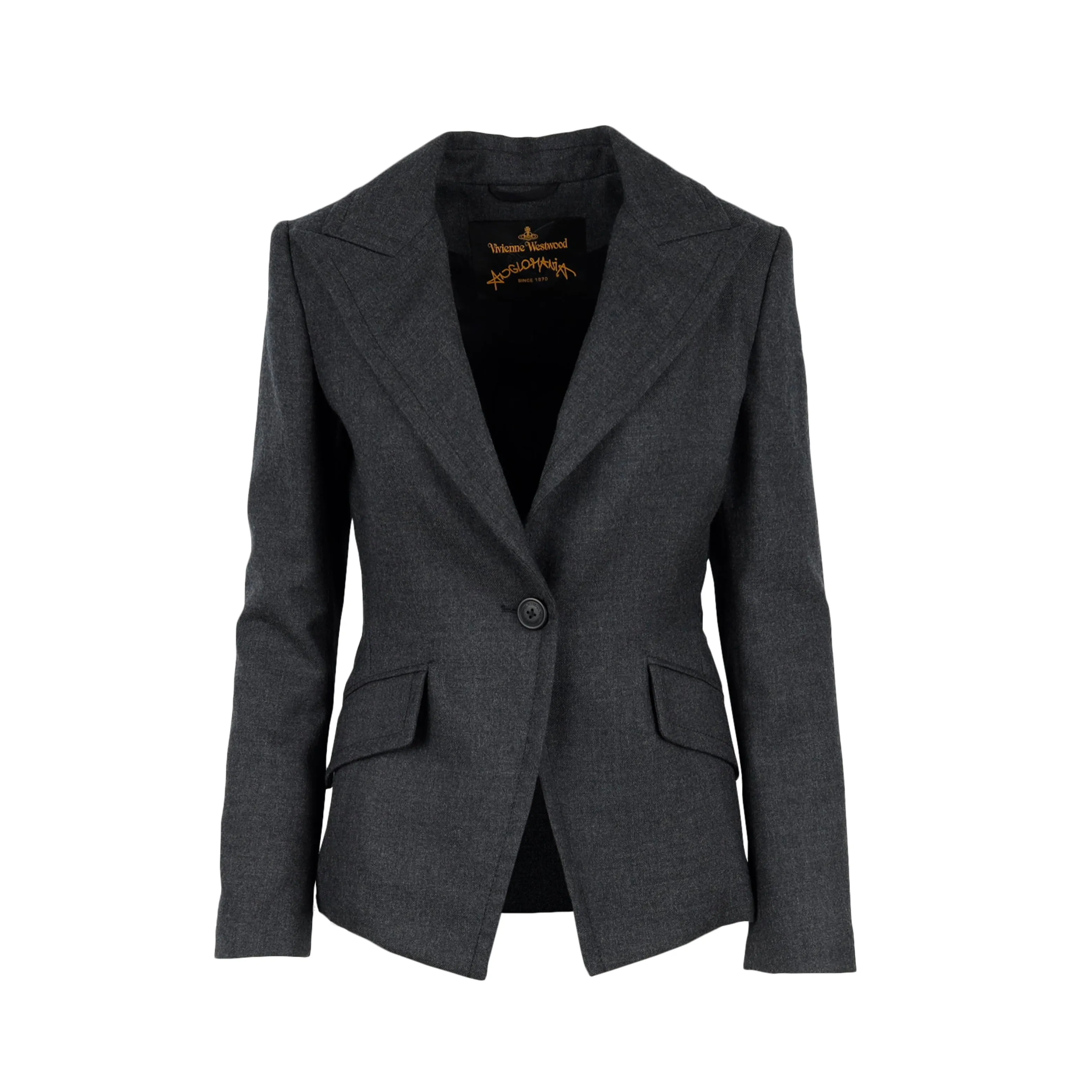 Anglomania Single-Breasted Cotton Blazer- '10s