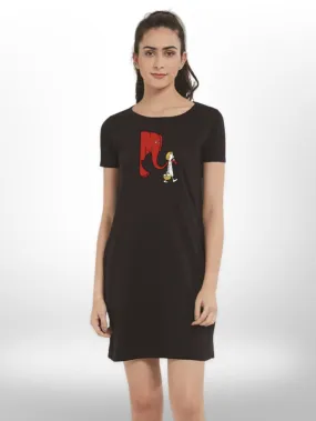Animal Faith Printed Fashionable Long T-shirt For Women's