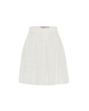 Atropos Windowpane Lace Banker Skirt