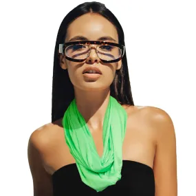 Bright Green Infinity Scarf