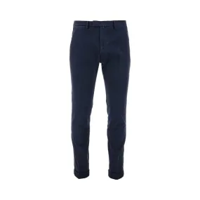 Briglia Blue cotton pleated pant