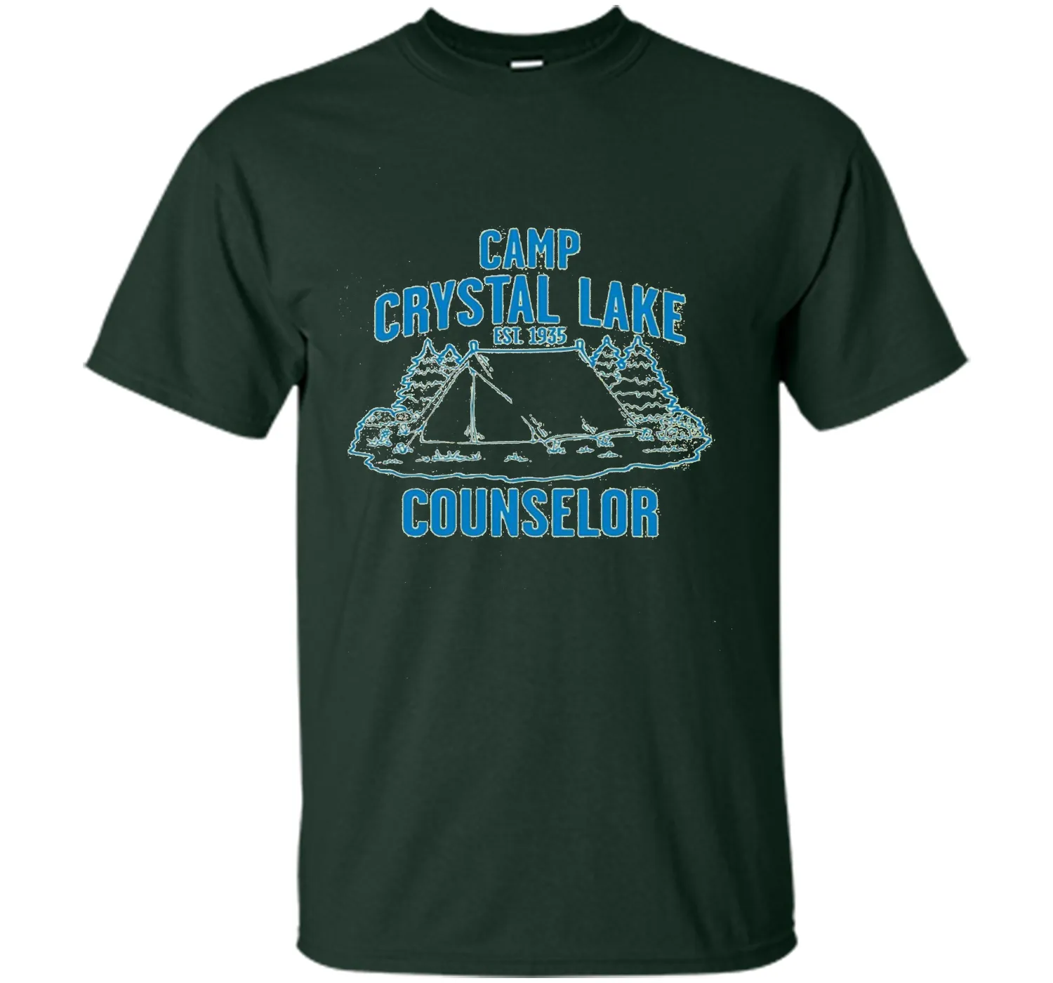 Camp Crystal Lake Counselor Tee Funny Halloween T-Shirt