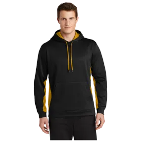 Custom Dri Fit Fleece Colorblock Hooded Pullover