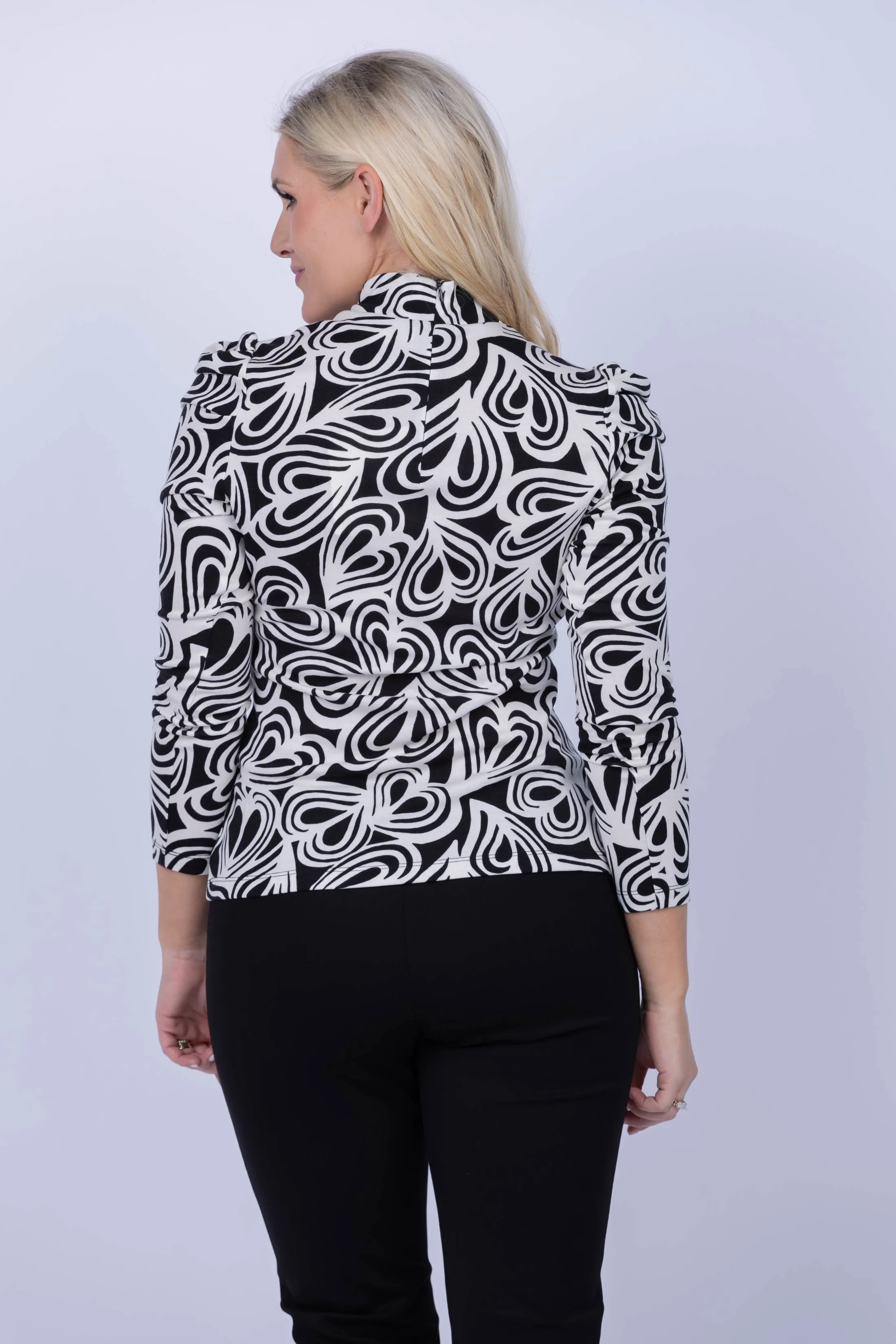 DVF Doha Top in Huge Heart Ocean