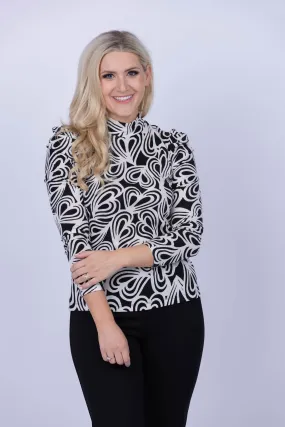 DVF Doha Top in Huge Heart Ocean