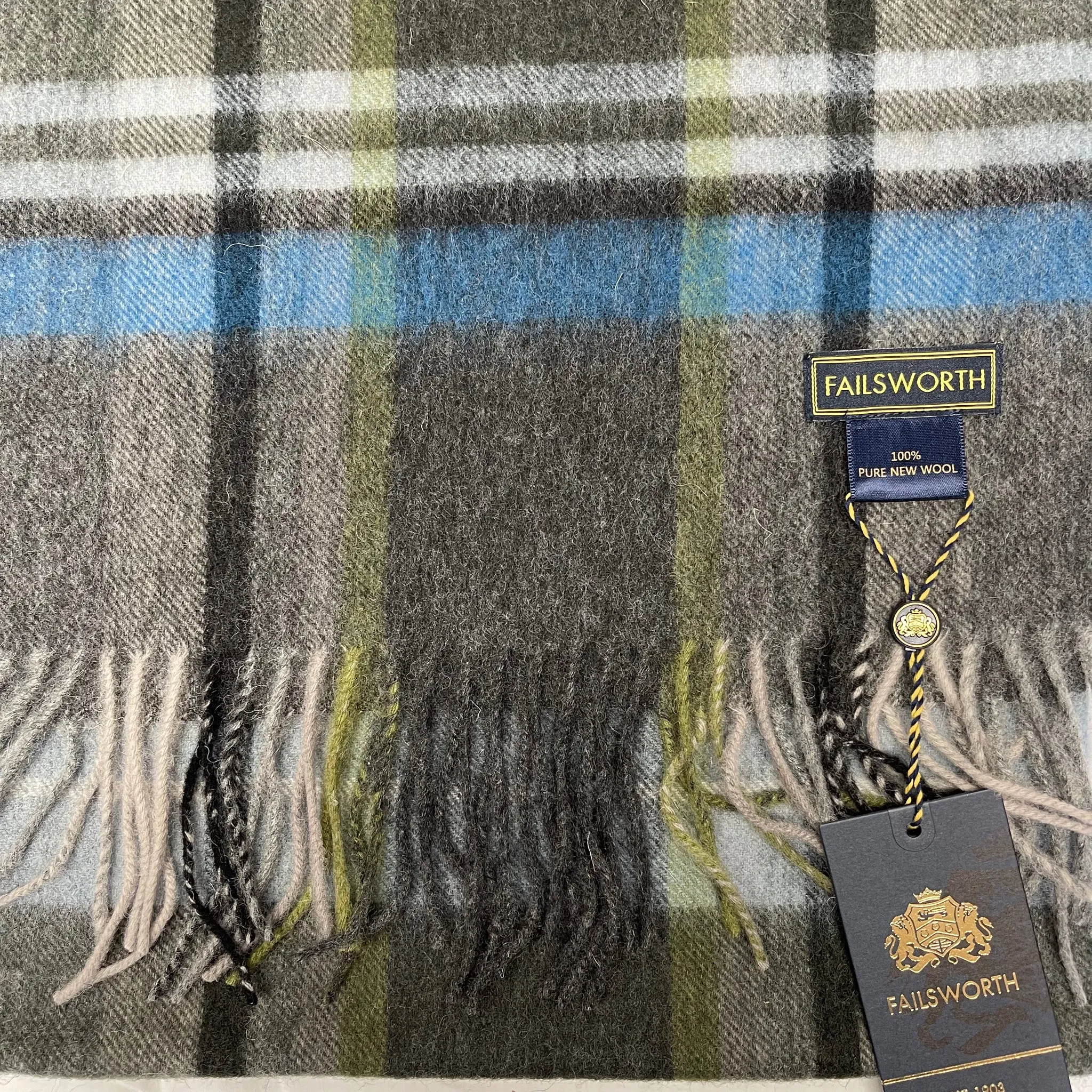 Failsworth Lambswool Check Scarf