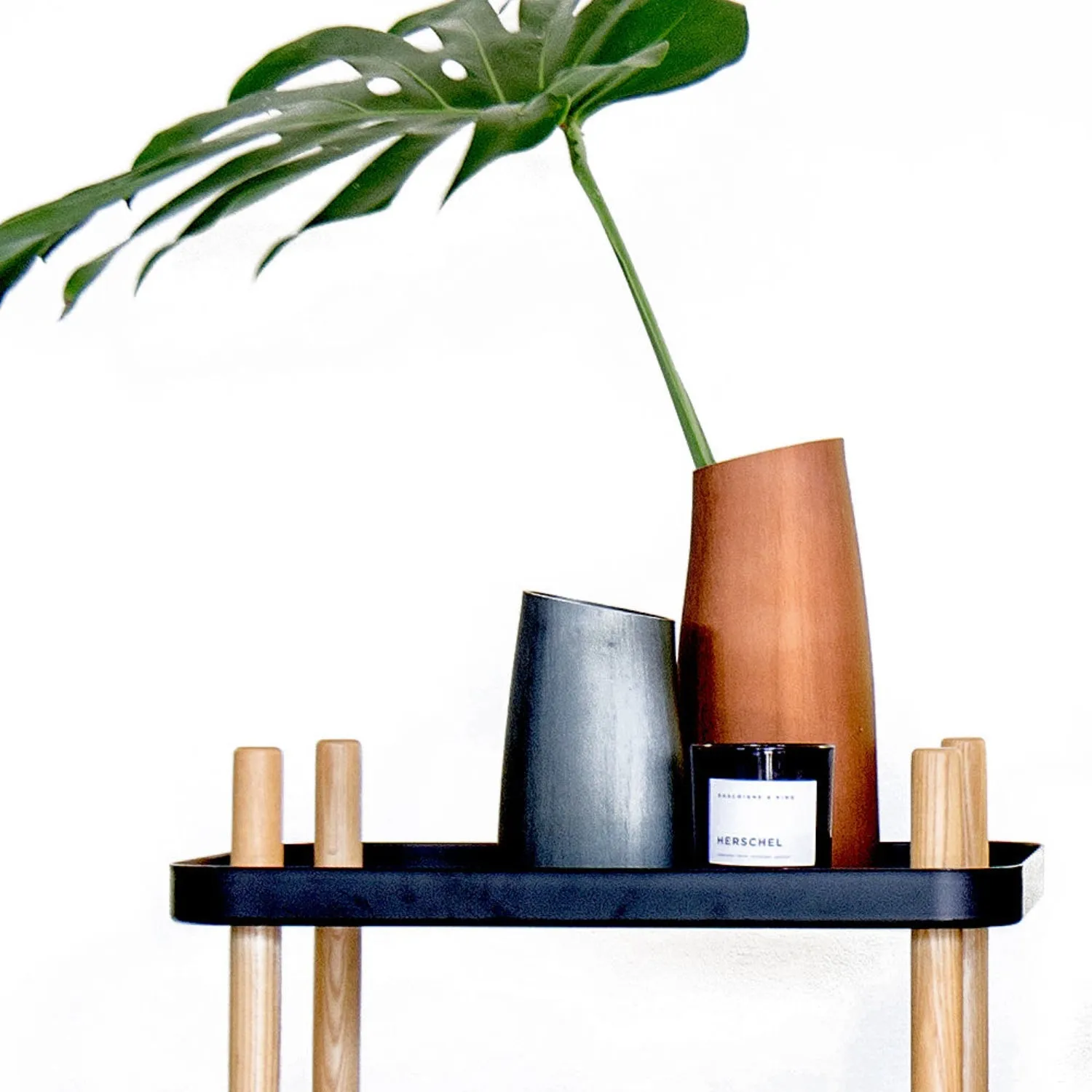 fink | vase | charcoal (winter) small