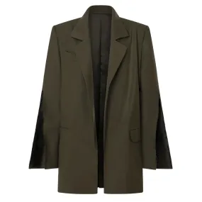 FRAY DECONSTRUCTED BLAZER KHAKI