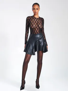 Gasp| Vegan Leather Mini Skirt
