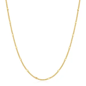 Gold Spheres Chain Necklace