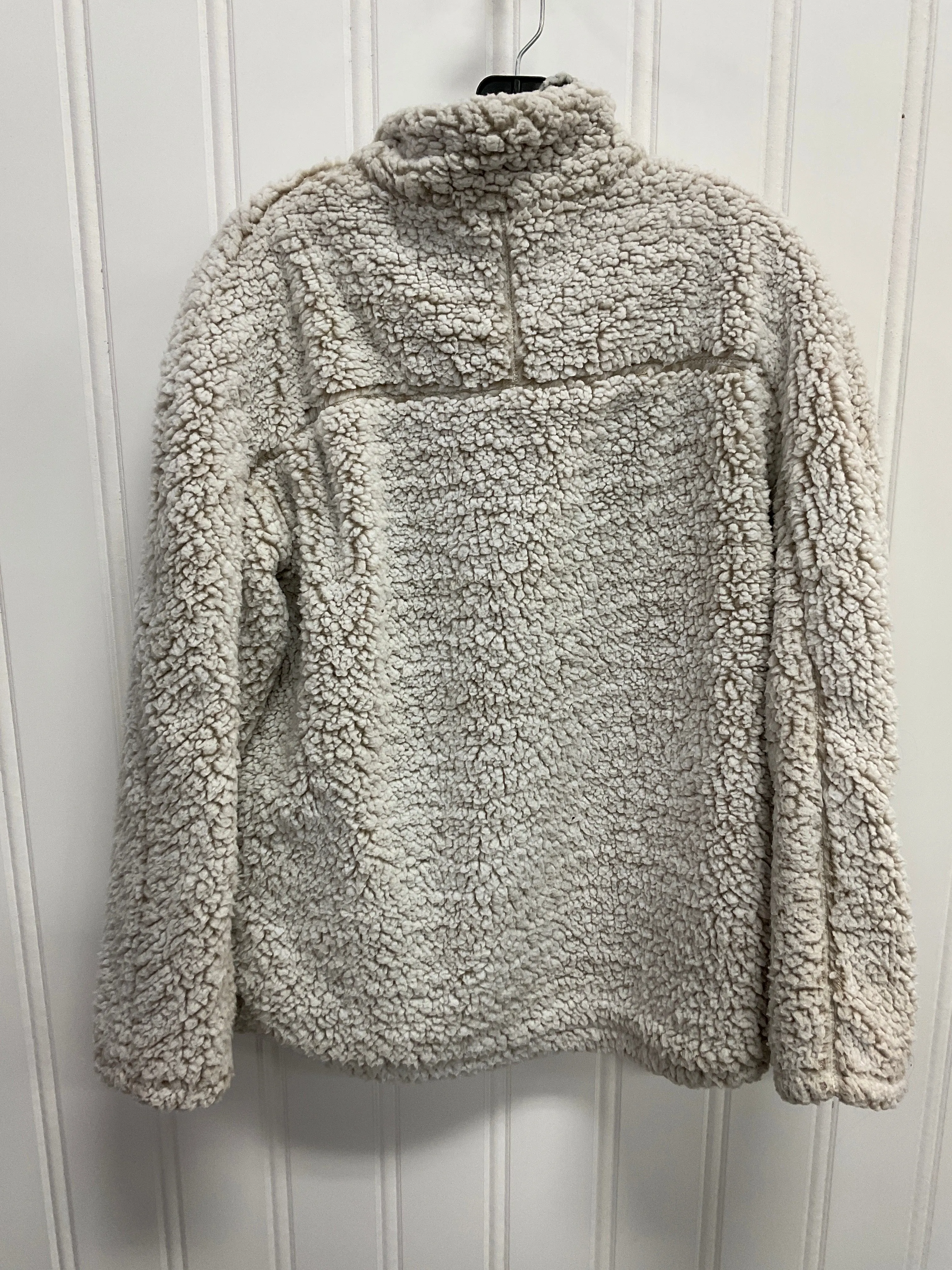 Jacket Faux Fur & Sherpa By Thread And Supply In Cream, Size:M