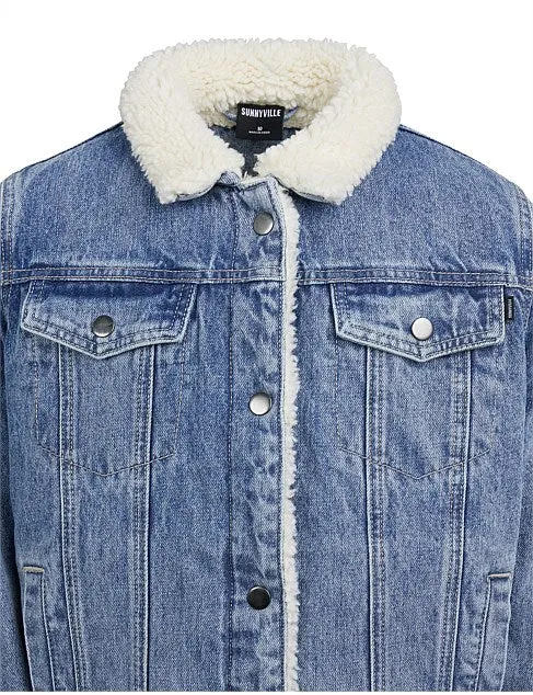 Jet Sherpa Denim Jacket by Sunnyville