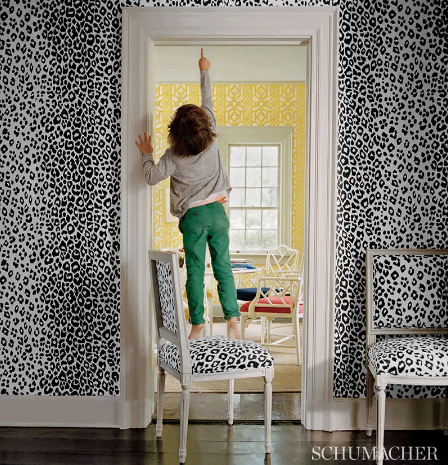 Kate: An Art Deco Schumacher Iconic Leopard Pillow Cover