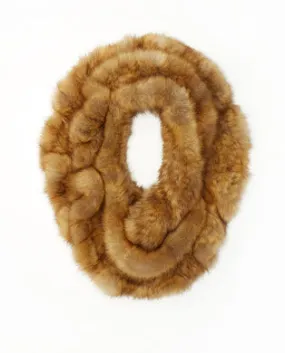 Knitted Sable Section Infinity Scarf