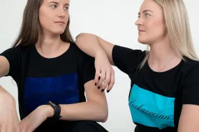 Limited edition  women short-sleeved t-shirt in Flock print