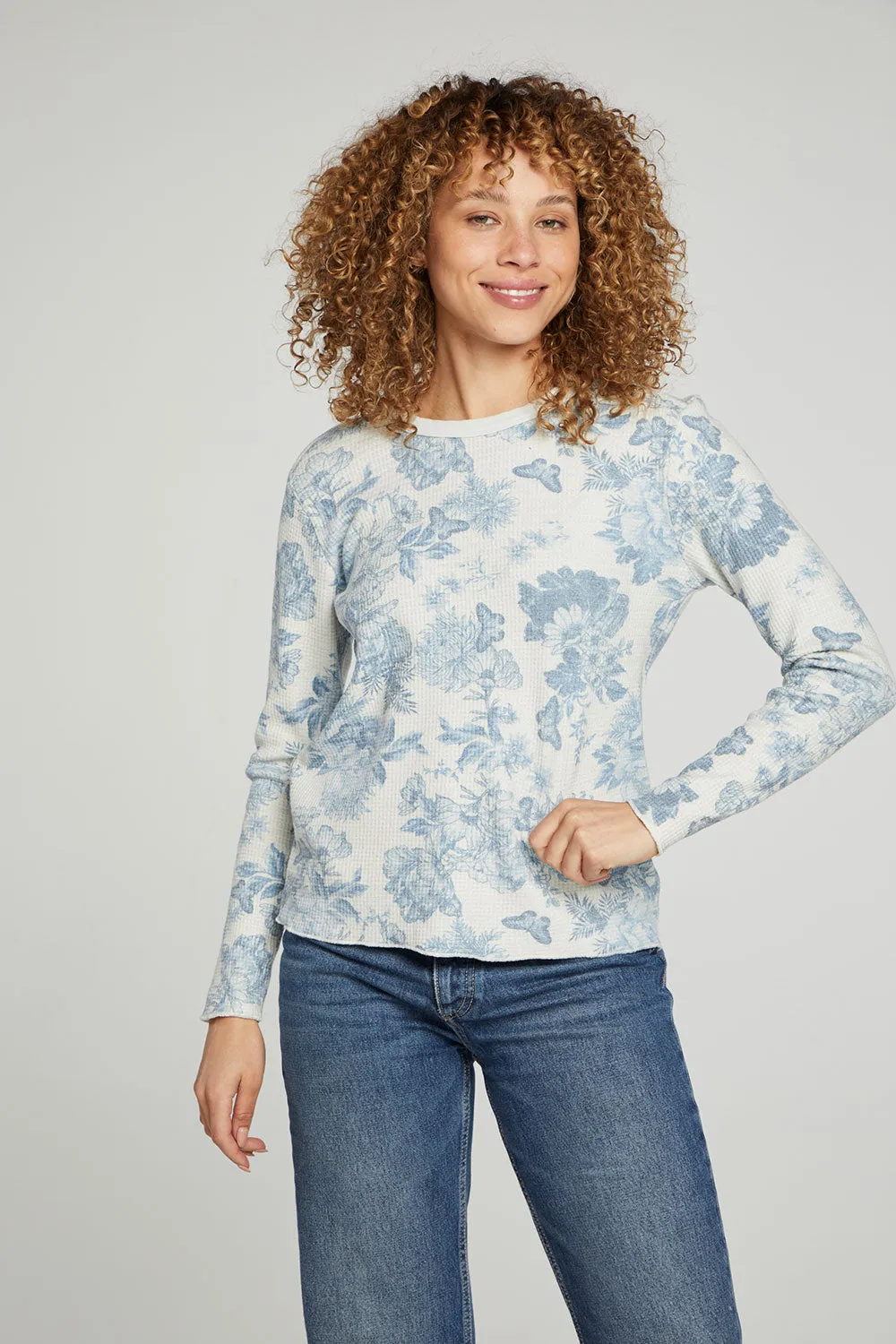 Long Sleeve Tee- Berkshire Blue
