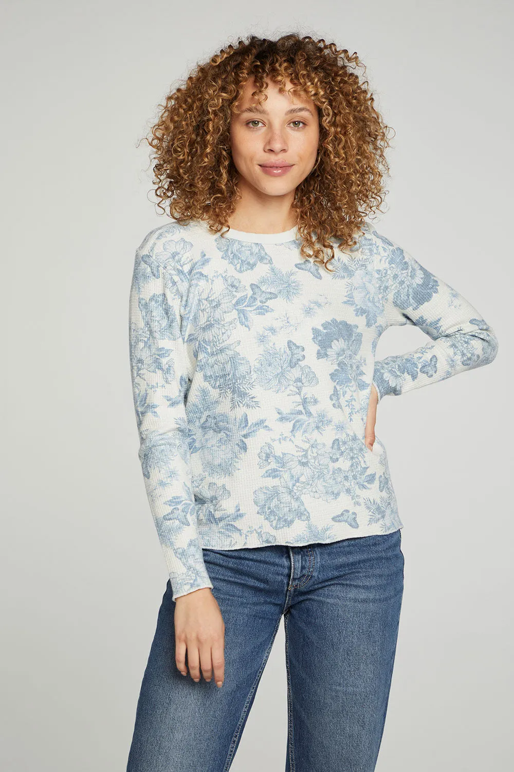 Long Sleeve Tee- Berkshire Blue