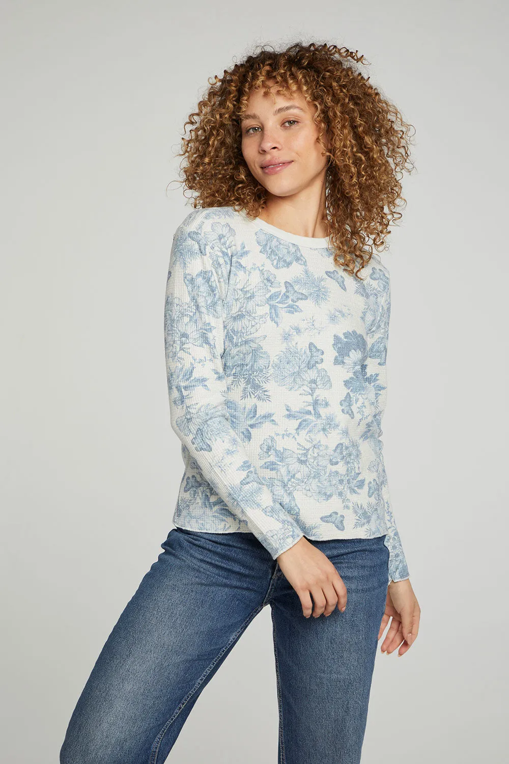 Long Sleeve Tee- Berkshire Blue