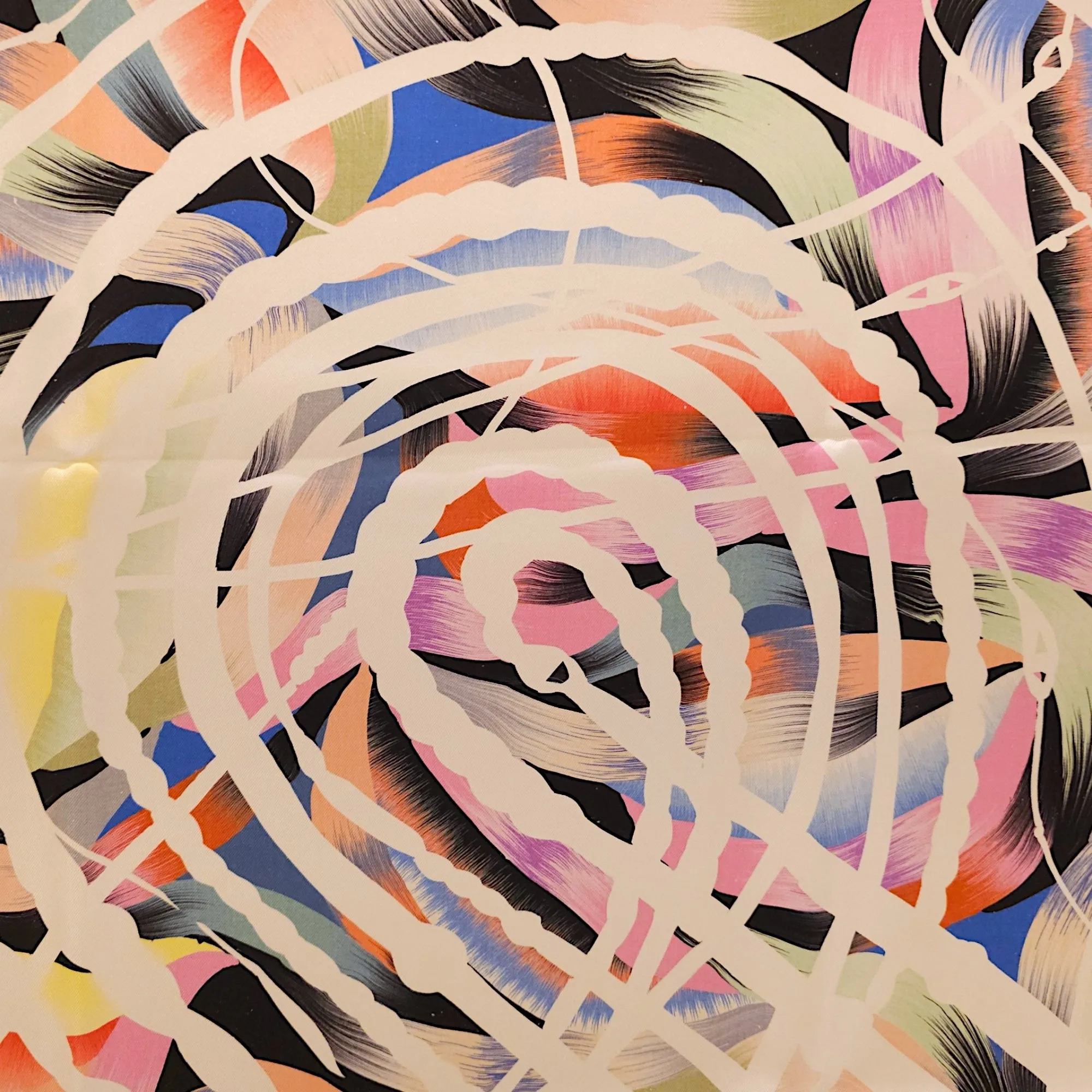 Marble Fouets Et Badines 90 Multi-colour Scarf in Silk
