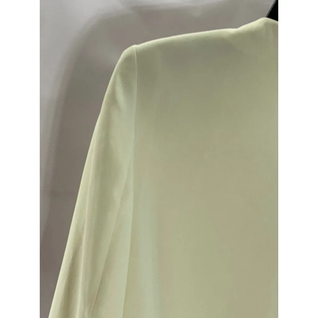 MNG BASIC Women's Cream Hook Open-Front Blazer SZ S