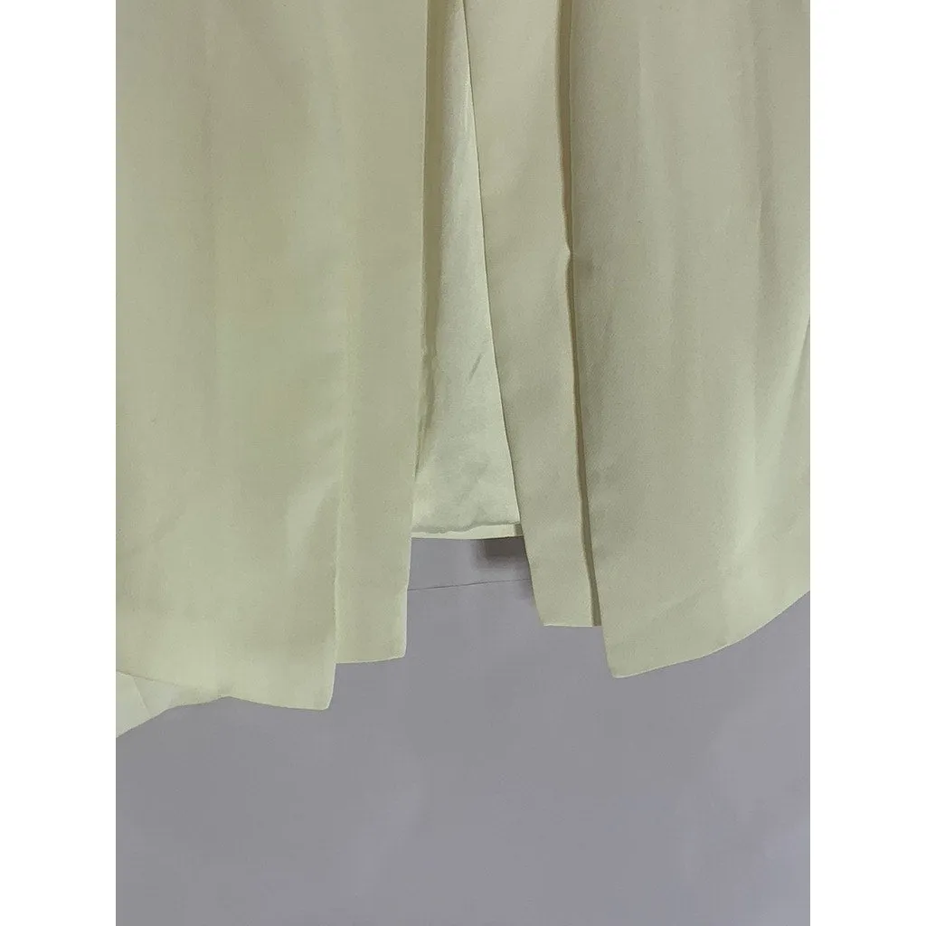 MNG BASIC Women's Cream Hook Open-Front Blazer SZ S