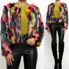 MULITI LONG SLEEVE FUR JACKETS