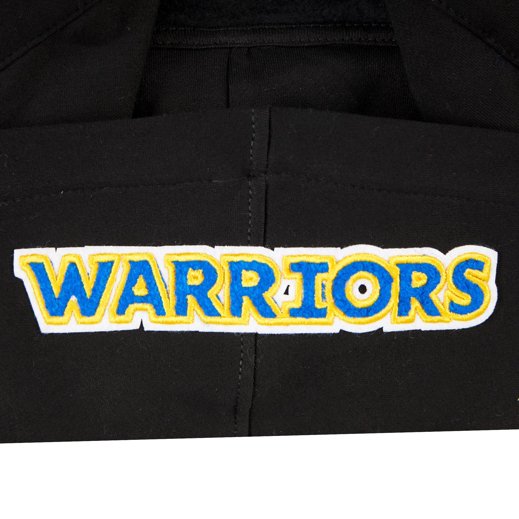 NBA GOLDEN STATE WARRIORS CLASSIC BIG BOYS FLC FZ PO HOODIE (BLACK)