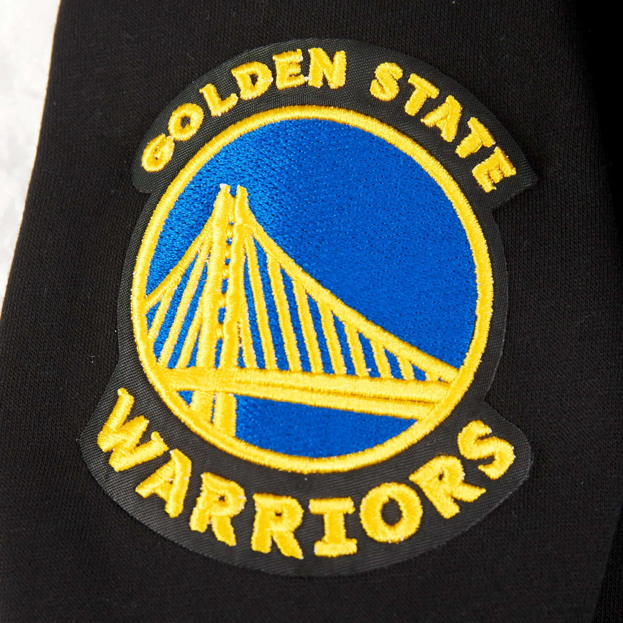 NBA GOLDEN STATE WARRIORS CLASSIC BIG BOYS FLC FZ PO HOODIE (BLACK)