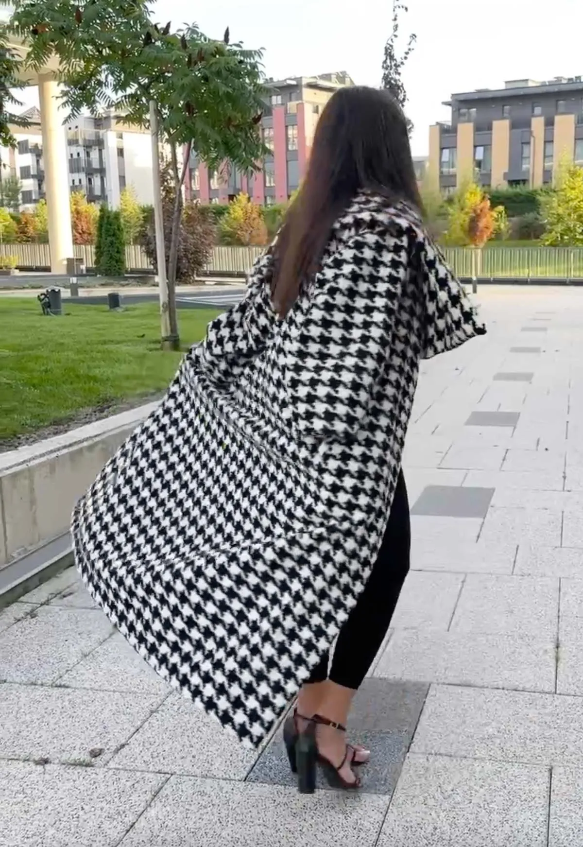OFELIA Houndstooth Winter Coat ON SALE