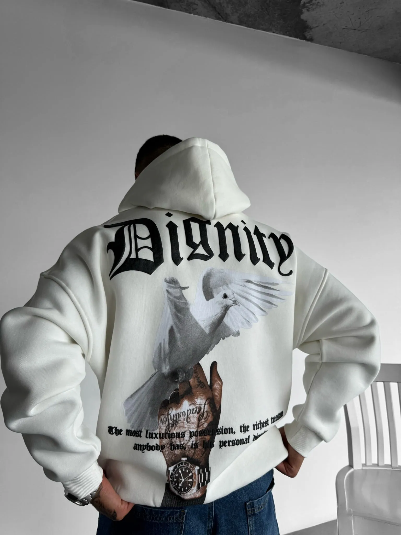 Oversize Dignity Hoodie - Grey
