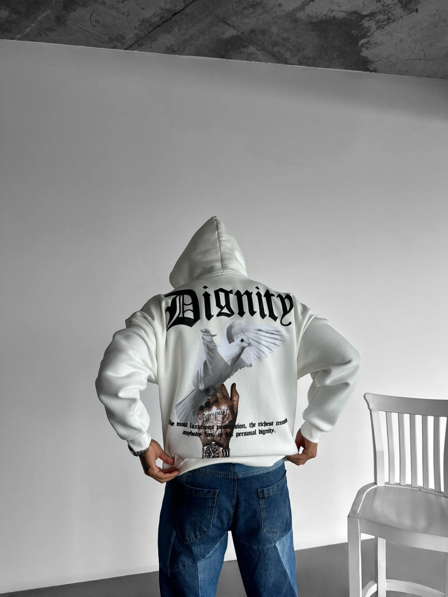 Oversize Dignity Hoodie - Grey