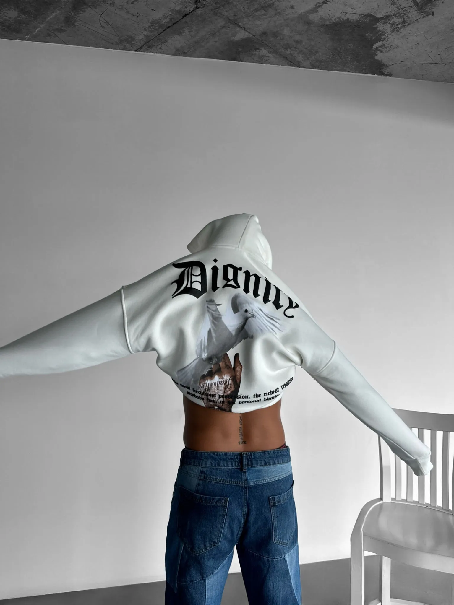 Oversize Dignity Hoodie - Grey