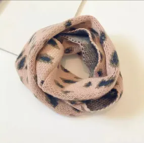 Pink Leopard Infinity Scarf