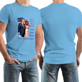 "Team Work makes the Dream work..", Donald Trump, Short Sleeve Cotton T-shirt