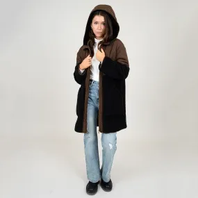 RD STYLE WOMEN'S JULIE LADIES  MID LENGHT DIAMOND QUILTED COAT WITH SHERPA DETAIL