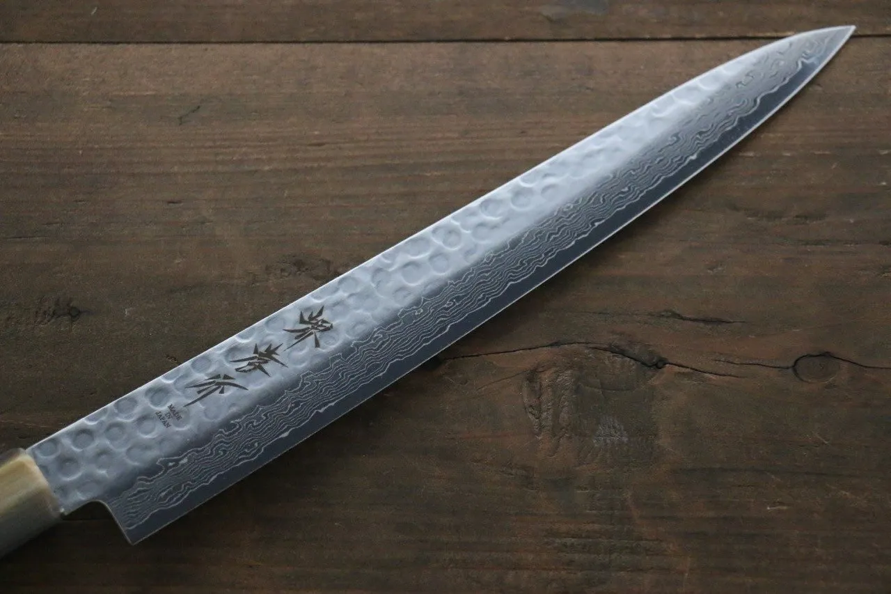 Sakai Takayuki 45 Layer Damascus AUS10 Stain Resistant Steel Sujihiki Sushi Japanese Chef Knife 240mm