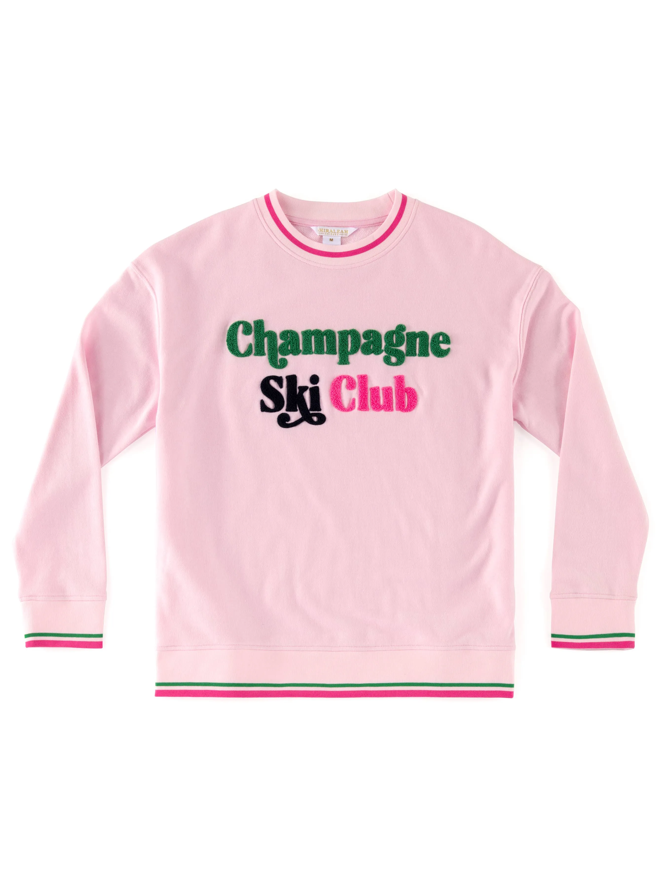 SHI "CHAMPAGNE SKI CLUB" SWEATSHIRT in Pink