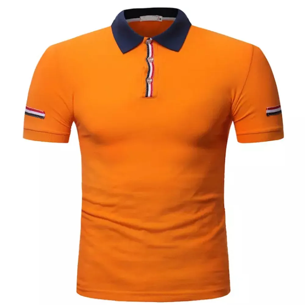 Sidiou Group Mens High Quality 100% Cotton Custom Polo Shirt