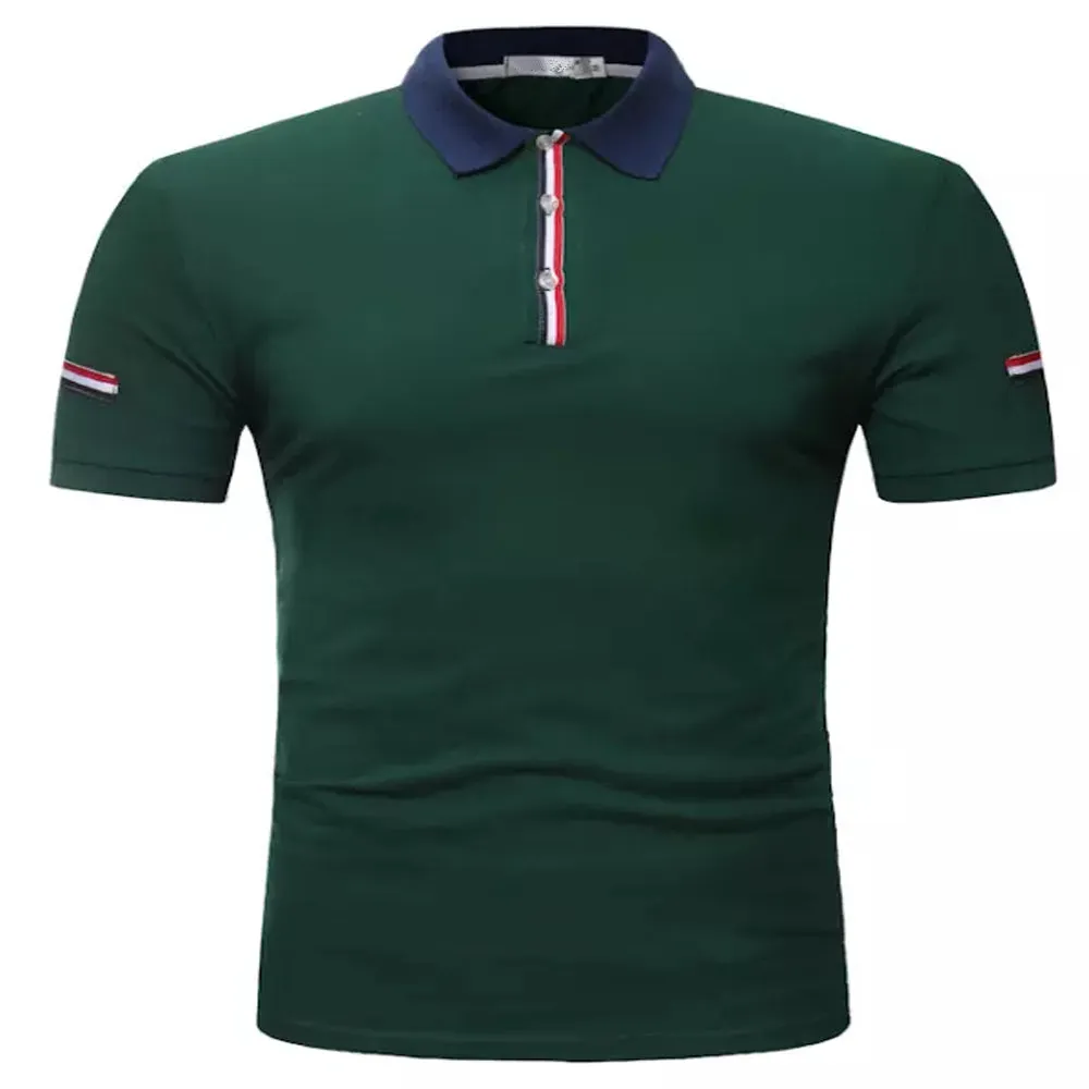 Sidiou Group Mens High Quality 100% Cotton Custom Polo Shirt