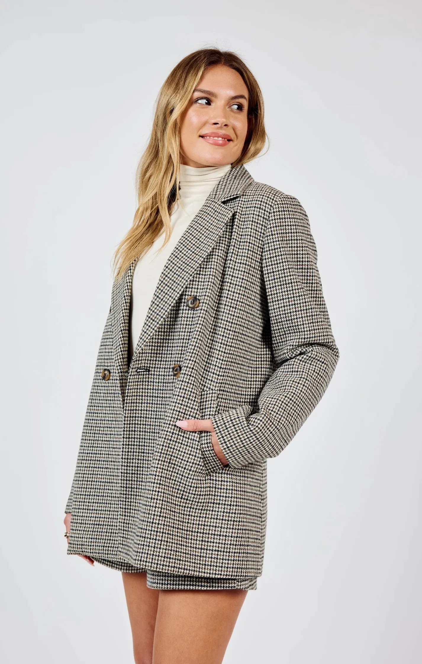 Spinning Records Houndstooth Blazer
