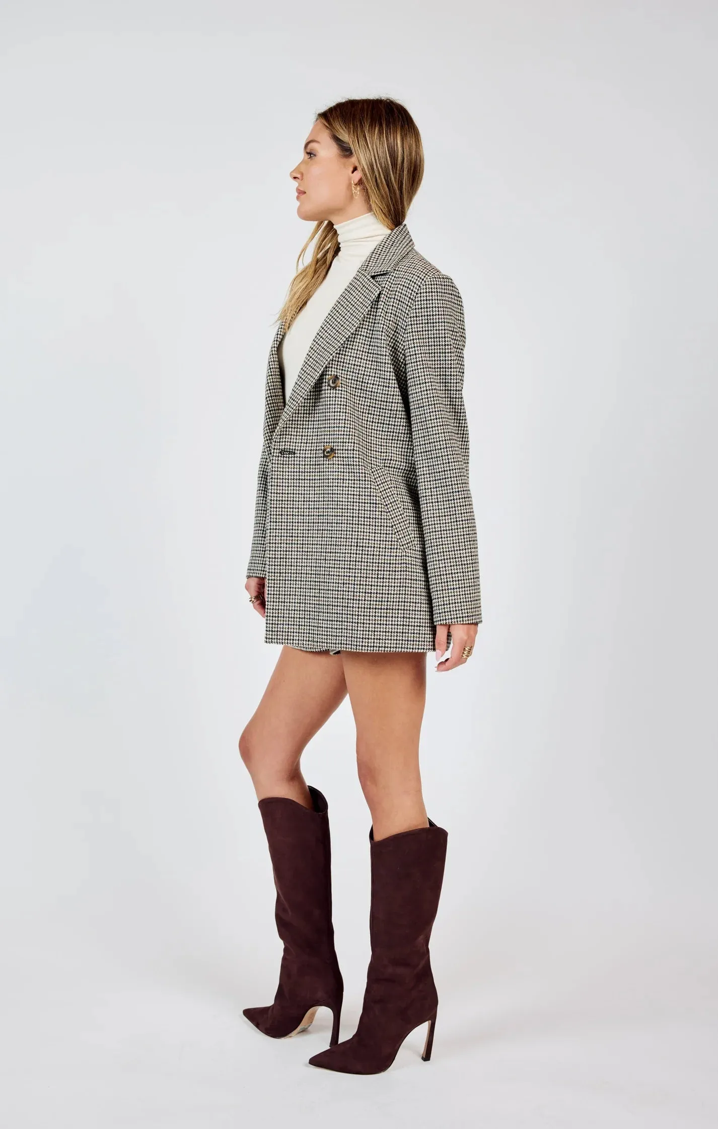 Spinning Records Houndstooth Blazer