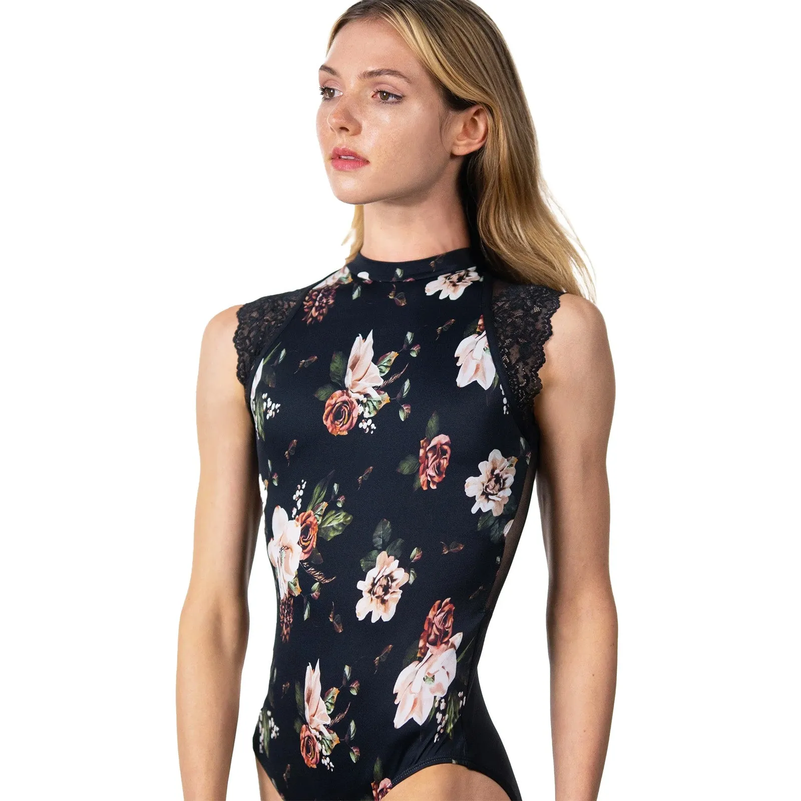 Suffolk Adult Winter Bouquet Cap Sleeve Leotard
