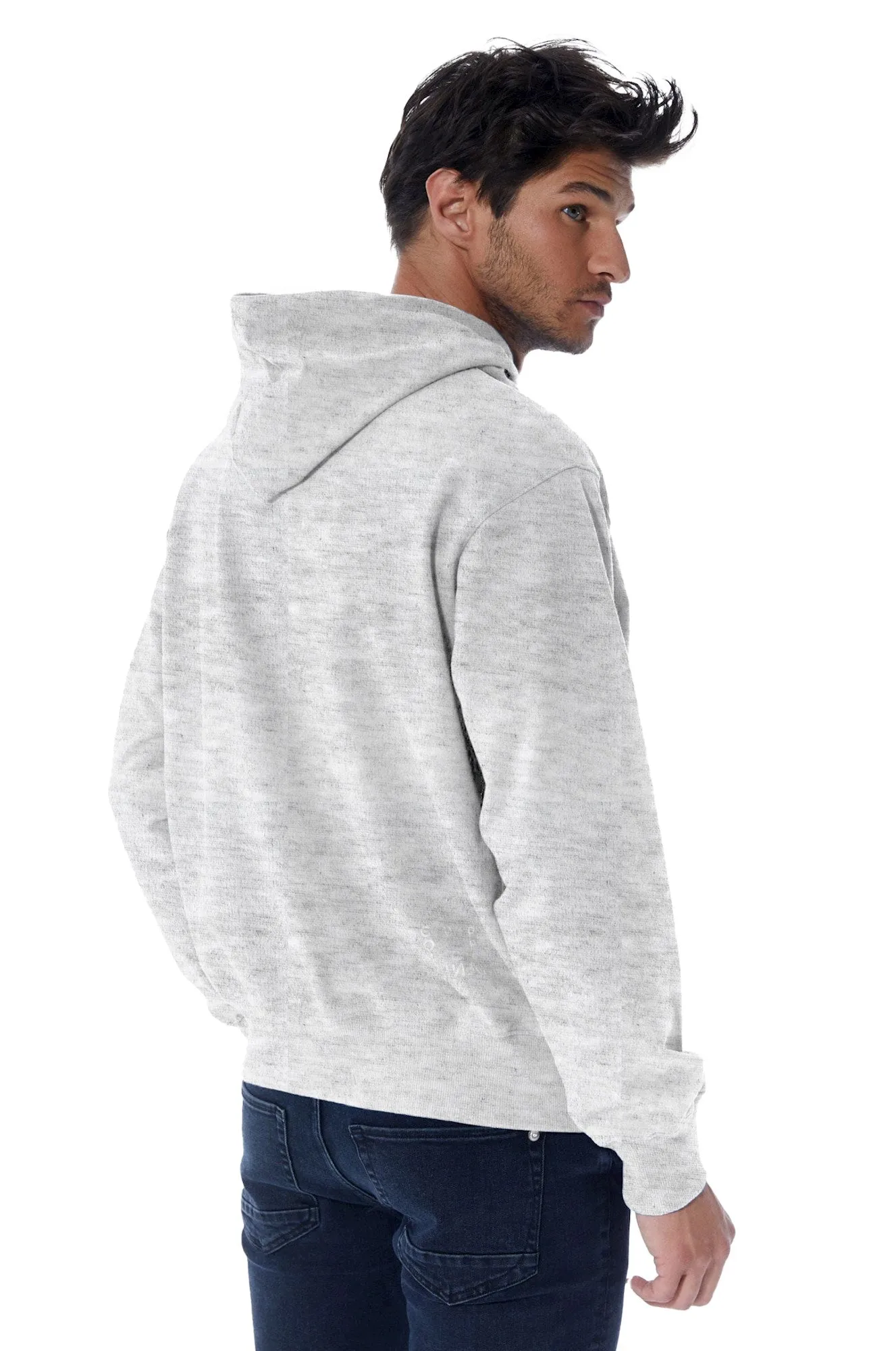 Tony - Hoodie - Grey Melange