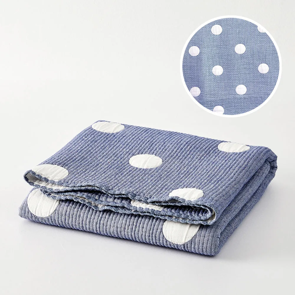 Triple Layer Modal Baby Blanket in Blue