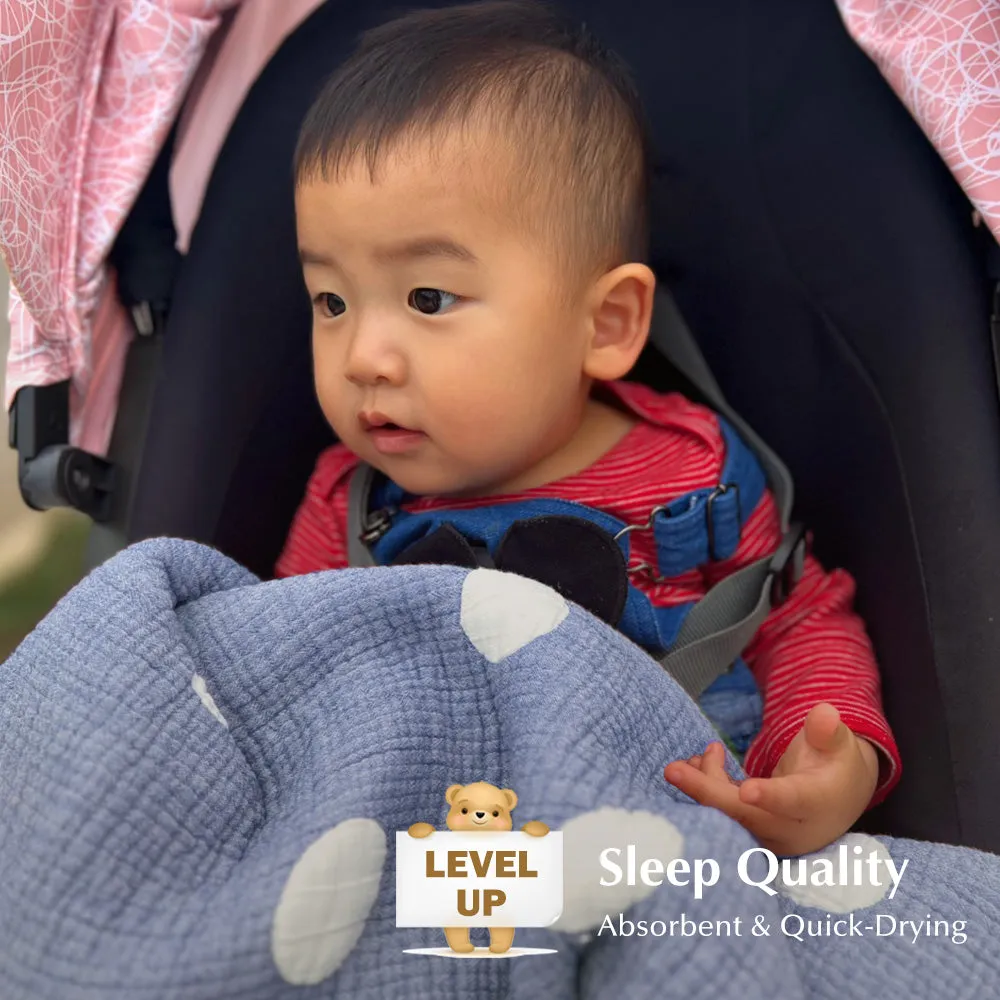 Triple Layer Modal Baby Blanket in Blue