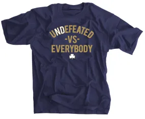 uNDefeated vs everybody t-shirt